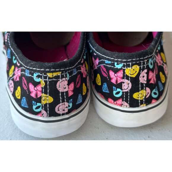 US Sports Emoji Theme Canvas Lace-up Sneakers Women's Size 8 - Picture 14 of 16